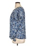 MICHAEL Michael Kors 100% Polyester Blue Short Sleeve Blouse Size 1X - photo 5