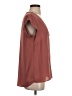 DR2 100% Polyester Brown Short Sleeve Blouse Size S - photo 4