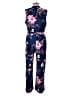 Susan Graver Floral Blue Jumpsuit Size L (petite) - photo 2