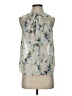 Halogen 100% Polyester Silver Sleeveless Blouse Size S (petite) - photo 1