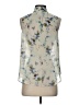 Halogen 100% Polyester Silver Sleeveless Blouse Size S (petite) - photo 2