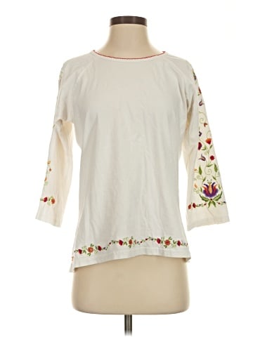 Karen Scott Sport 3/4 Sleeve Top (view 1)