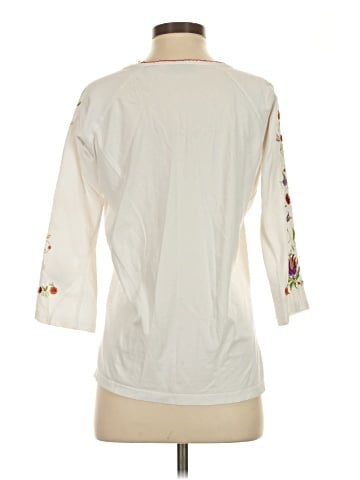 Karen Scott Sport 3/4 Sleeve Top (view 2)