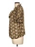 J.Crew 100% Polyester Brown Short Sleeve Blouse Size L - photo 5