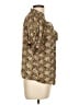 J.Crew 100% Polyester Brown Short Sleeve Blouse Size L - photo 4