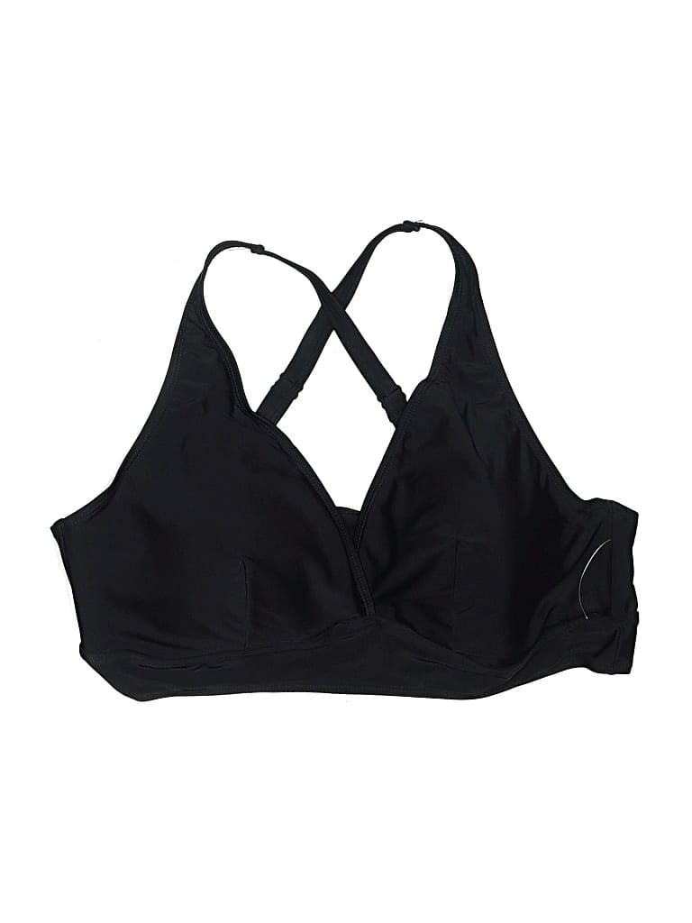 Pre-owned Torrid Swimsuit Top Black Swimwear