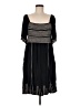 fat face 100% Polyester Black Casual Dress Size 8 - photo 1