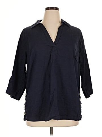 Tahari 3/4 Sleeve Button-Down Shirt (view 1)
