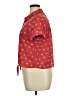 Hippie Rose 100% Polyester Red Short Sleeve Blouse Size XL - photo 5