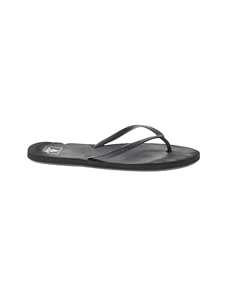 Pre-owned Reef Flip Flops In Black