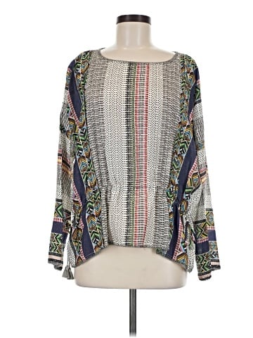Johnny Was Long Sleeve Silk Top (view 1)