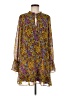 Sugarlips 100% Polyester Print Yellow Casual Dress Size M - photo 1