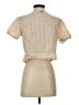 Volcom Tan Short Sleeve Blouse Size S - photo 2