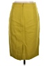 J.Crew 100% Wool Solid Yellow Wool Skirt Size 0 - photo 2