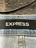 Express Animal Print Blue Denim Shorts Size 2 - photo 3