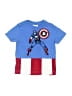 Marvel 100% Cotton Blue Short Sleeve T-Shirt Size 3 - photo 1