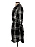 Express 100% Rayon Plaid Black Casual Dress Size XS - photo 5