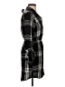 Express 100% Rayon Plaid Black Casual Dress Size XS - photo 4