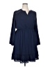 Daniel Rainn 100% Polyester Solid Blue Casual Dress Size XL - photo 1