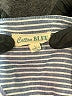 Cotton Bleu 100% Cotton Stripes Blue Long Sleeve Button-Down Shirt Size L - photo 7