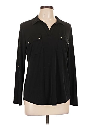 Jones New York Long Sleeve Polo (view 1)