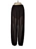 Aqua 100% Polyester Black Casual Pants Size L - photo 1