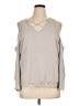 Finejo Gray Long Sleeve Blouse Size XL - photo 1