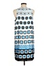 Ann Taylor 100% Polyester Graphic Blue Casual Dress Size 8 - photo 2