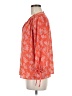 Collective Concepts 100% Polyester Orange 3/4 Sleeve Blouse Size M - photo 5
