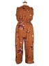 Xhilaration Floral Brown Jumpsuit Size XXL - photo 2