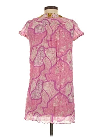 Calypso by Christiane Celle Short Sleeve Silk Top (view 2)