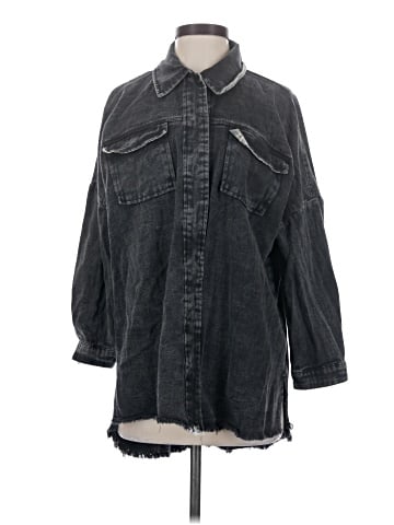 She + Sky Denim Jacket (view 1)
