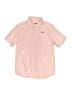 Levi's 100% Cotton Solid Pink Short Sleeve Button-Down Shirt Size 10 - 12 - photo 1