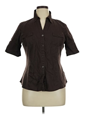 Attention Short Sleeve Blouse (view 1)