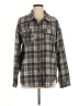 LA Hearts 100% Polyester Plaid Gray Long Sleeve Blouse Size Med - Lg - photo 1