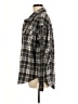 LA Hearts 100% Polyester Plaid Gray Long Sleeve Blouse Size Med - Lg - photo 5