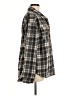 LA Hearts 100% Polyester Plaid Gray Long Sleeve Blouse Size Med - Lg - photo 4