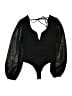 Lulus Black Long Sleeve Blouse Size S - photo 2