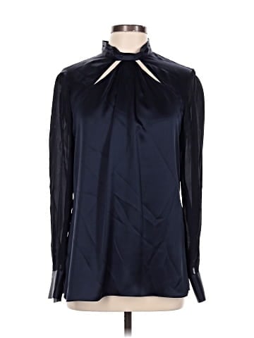 Etcetera Long Sleeve Silk Top (view 1)