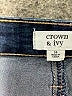 Crown & Ivy Chevron-herringbone Blue Jeans Size 14 - photo 7