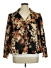 Le Suit 100% Polyester Floral Gold Blazer Size 16 - photo 1