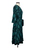 Leota Argyle Teal Casual Dress Size S - photo 4