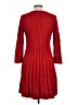 Echo 100% Acrylic Red Casual Dress Size L - photo 2