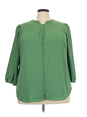 Monday Fun 3/4 Sleeve Blouse (view 1)