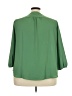 Monday Fun 100% Polyester Green 3/4 Sleeve Blouse Size 2X - photo 2