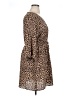 City Chic Animal Print Brown Casual Dress Size 14 Plus (XS) - photo 4
