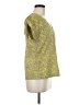 Audrey 3+1 Yellow Short Sleeve Blouse Size M - photo 4