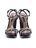 BCBGMAXAZRIA 100% Leather Black Sandals Size 9 1/2 - photo 2