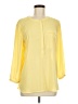 JM Collection 100% Polyester Yellow 3/4 Sleeve Blouse Size M - photo 1