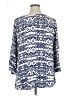 STETSON 100% Rayon Blue 3/4 Sleeve Blouse Size 1X - photo 2